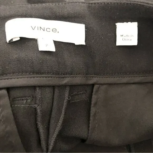 NWOT Vince Womens Cropped Pants Black - Picture 6 of 7